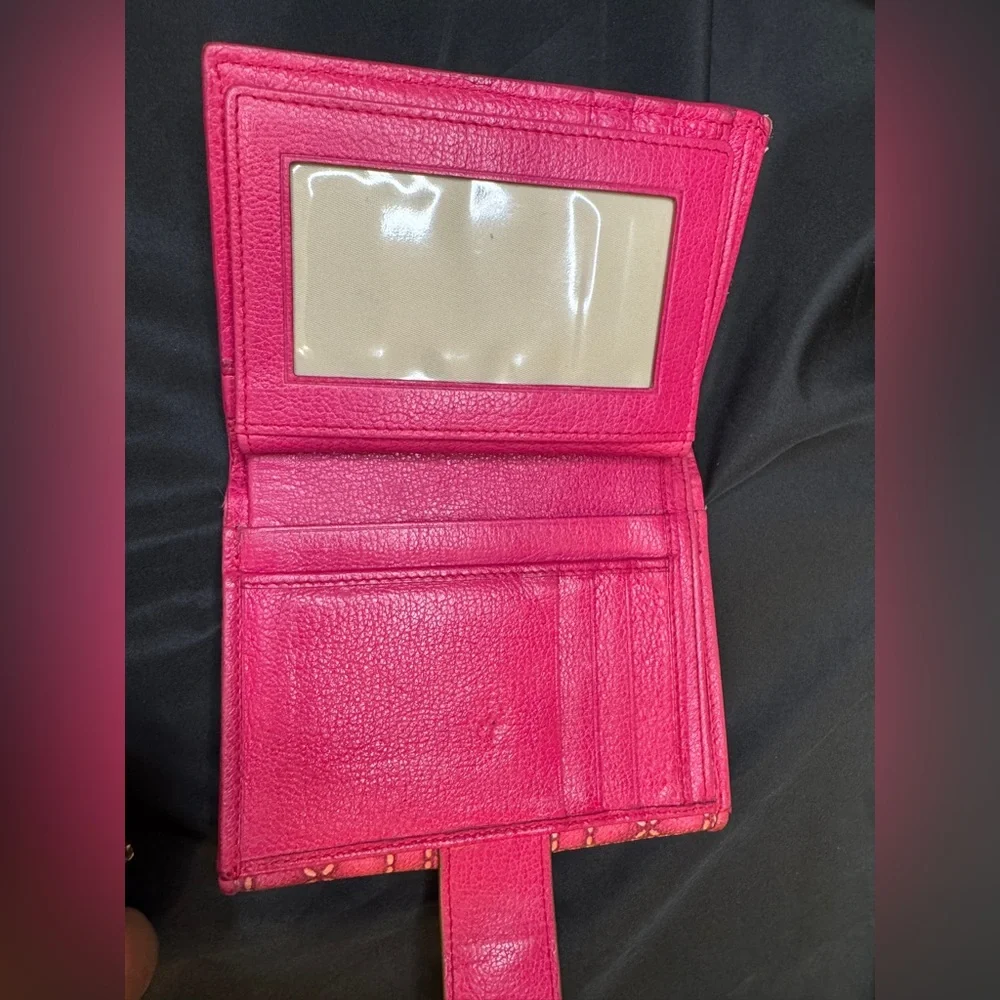 Dior Lady Charm Wallet in Pink 💗 w/ Cannage stitching & silver-tone 